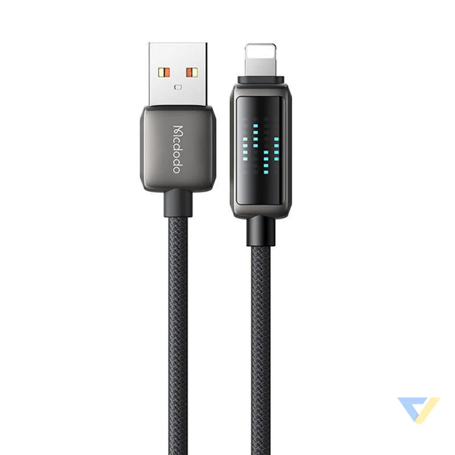 Mcdodo CA 5250 USB A to Lightning cable LED display 1.2m USB to Lightning