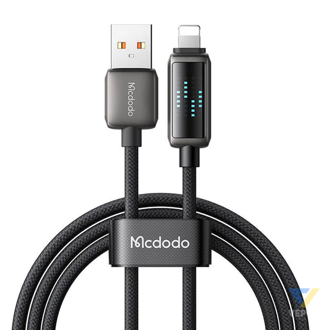 Mcdodo CA 5250 USB A to Lightning cable LED display 1.2m USB to Lightning