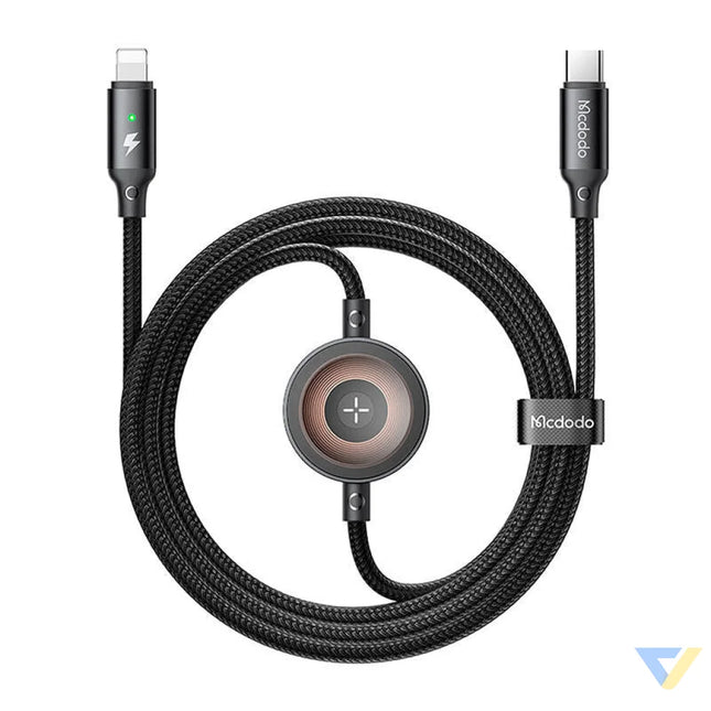 Mcdodo CA 5680 2 in 1 USB C to Lightning cable + Apple Watch charger 36W 1.5m Combo Cables