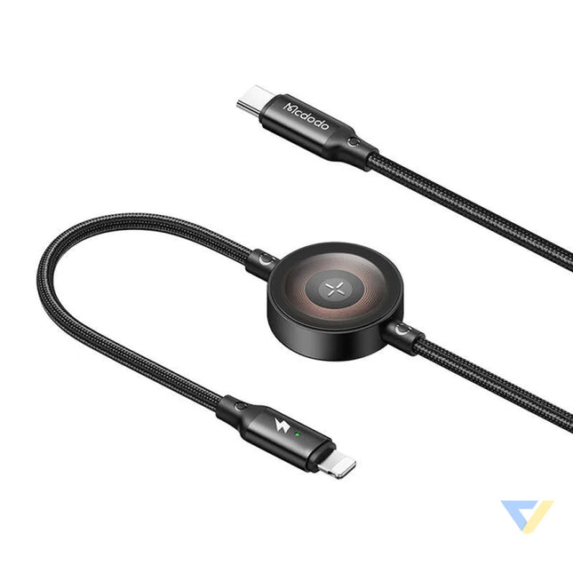 Mcdodo CA 5680 2 in 1 USB C to Lightning cable + Apple Watch charger 36W 1.5m Combo Cables
