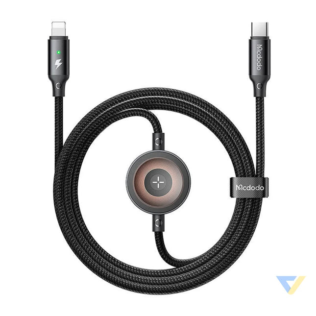 Mcdodo CA 5680 2 in 1 USB C to Lightning cable + Apple Watch charger 36W 1.5m Combo Cables