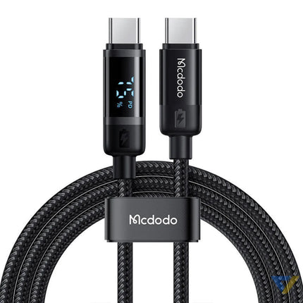Mcdodo CA 5780 USB C to USB C 60W data cable 1.2m (black) USB C to USB C
