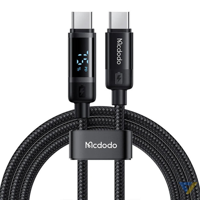 Mcdodo CA 5780 USB C to USB C 60W data cable 1.2m (black) USB C to USB C