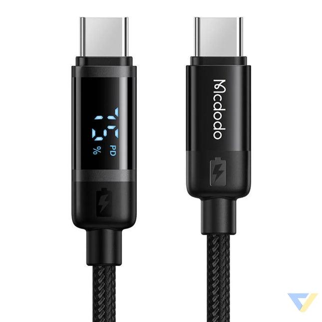 Mcdodo CA 5780 USB C to USB C 60W data cable 1.2m (black) USB C to USB C