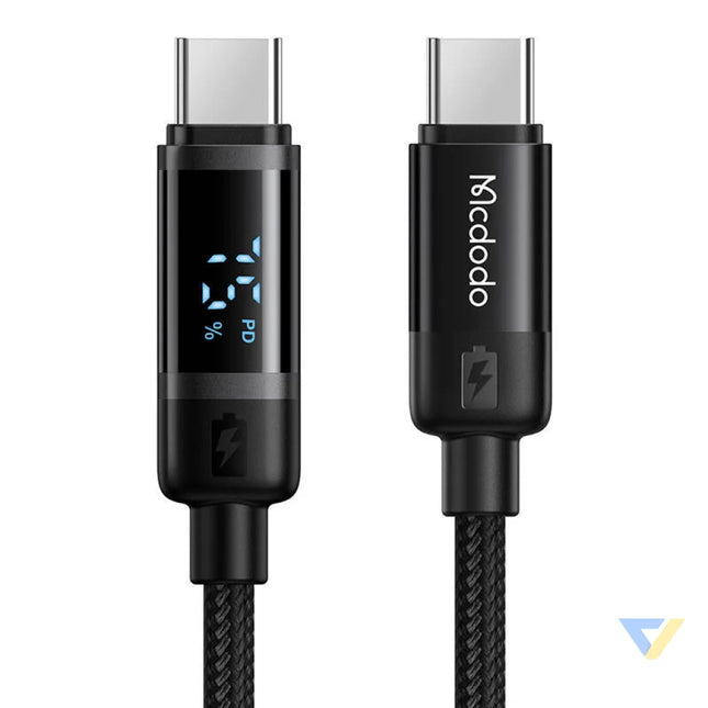 Mcdodo CA 5780 USB C to USB C 60W data cable 1.2m (black) USB C to USB C
