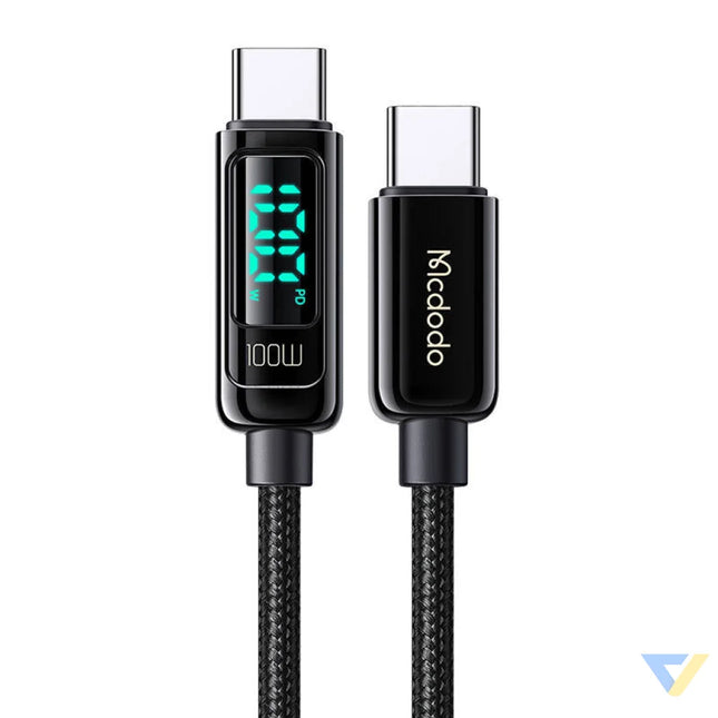 Mcdodo CA 8820 100W USB C to USB C cable 1.2m (black) USB C to USB C