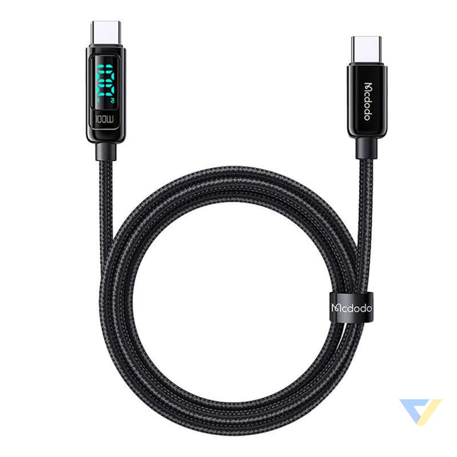 Mcdodo CA 8820 100W USB C to USB C cable 1.2m (black) USB C to USB C