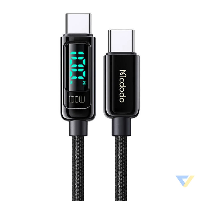 Mcdodo CA 8820 100W USB C to USB C cable 1.2m (black) USB C to USB C