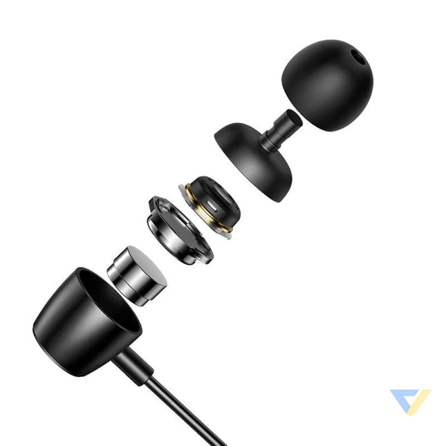 Mcdodo HP 1050 in ear wired headphones USB C (black) Wired
