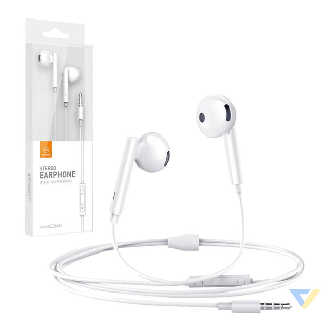 Mcdodo HP 6080 in ear wired headphones (white) Wired