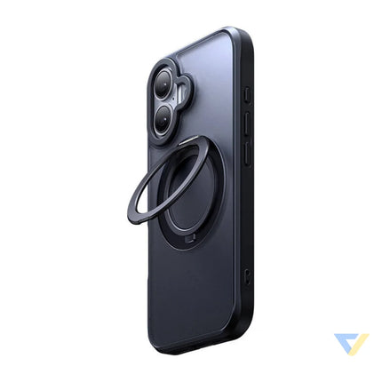 McDodo PC 4930 MagSafe case for iPhone 16 with stand (black) Protective cases for smartphones
