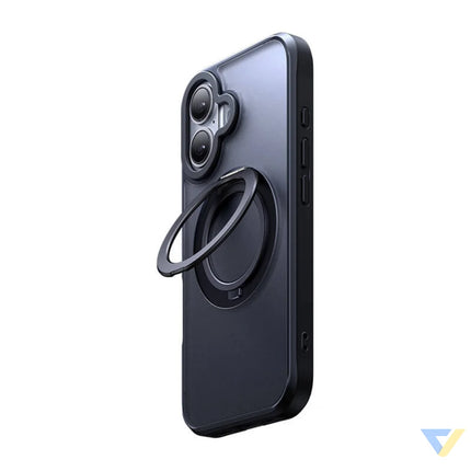 McDodo PC 4930 MagSafe case for iPhone 16 with stand (black) Protective cases for smartphones