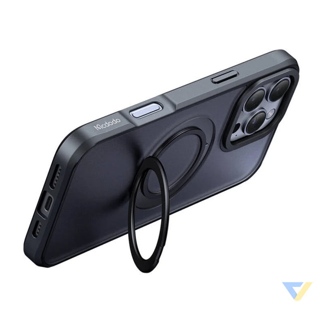 McDodo PC 4932 MagSafe case for iPhone 16 Pro with stand (black) Protective cases for smartphones