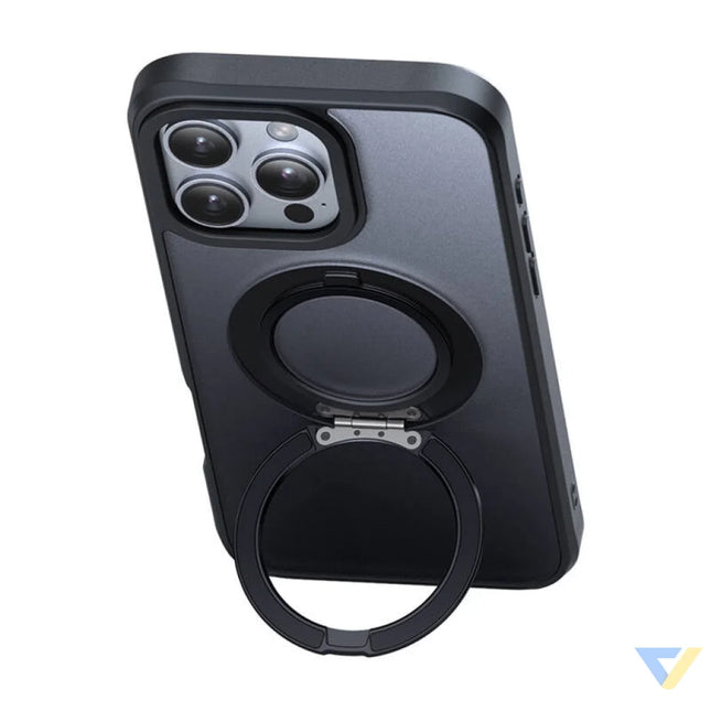 McDodo PC 4933 MagSafe case for iPhone 16 Pro Max with stand (black) Protective cases for smartphones