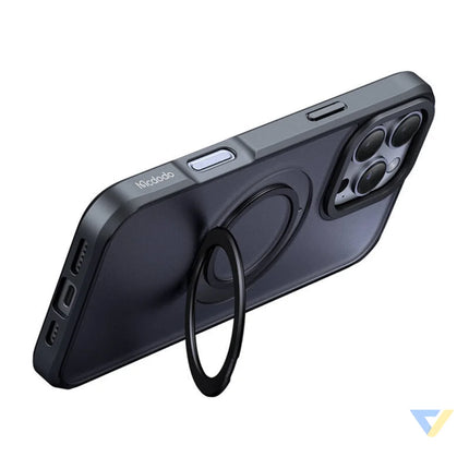 McDodo PC 4933 MagSafe case for iPhone 16 Pro Max with stand (black) Protective cases for smartphones