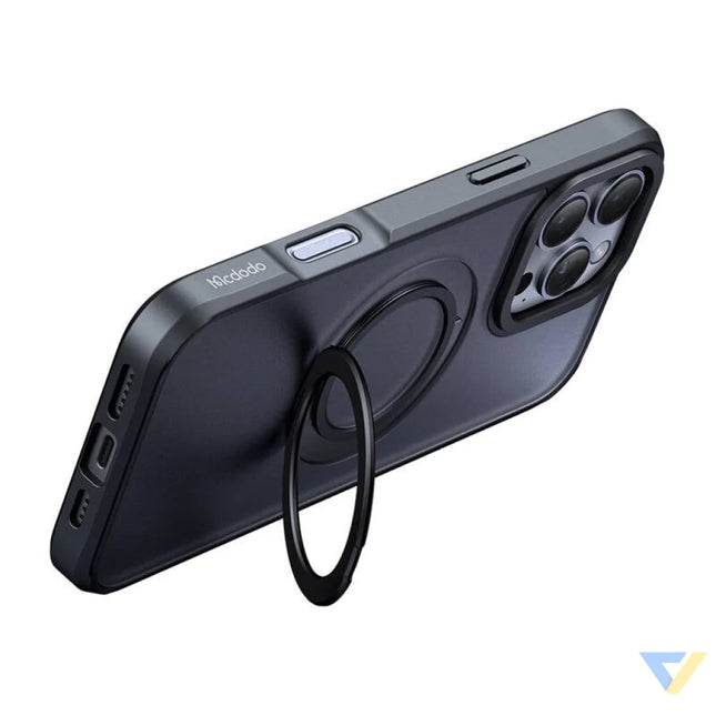McDodo PC 4933 MagSafe case for iPhone 16 Pro Max with stand (black) Protective cases for smartphones