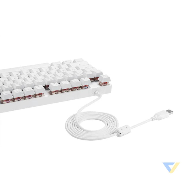 Mechanical gaming keyboard Motospeed K82 RGB (white) Wired