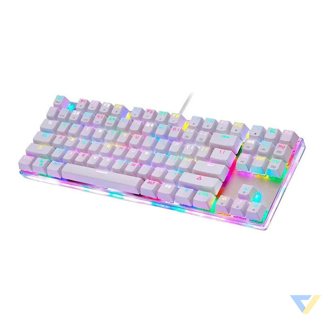 Mechanical gaming keyboard Motospeed K87S RGB (white) Wired
