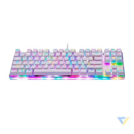 Mechanical gaming keyboard Motospeed K87S RGB (white) Wired