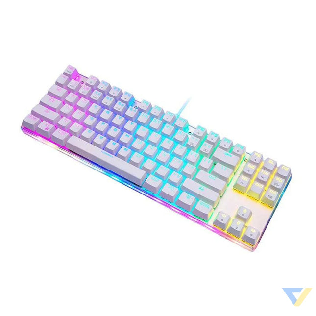 Mechanical gaming keyboard Motospeed K87S RGB (white) Wired
