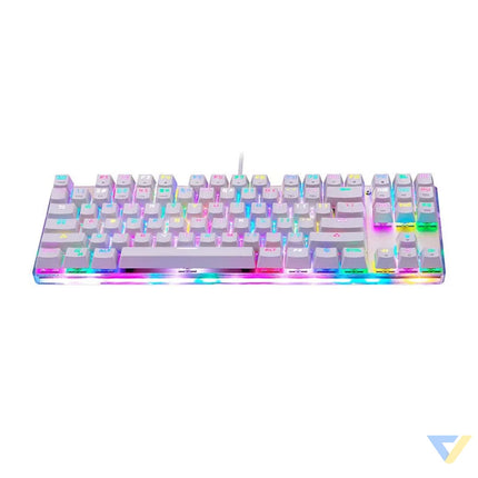 Mechanical gaming keyboard Motospeed K87S RGB (white) Wired