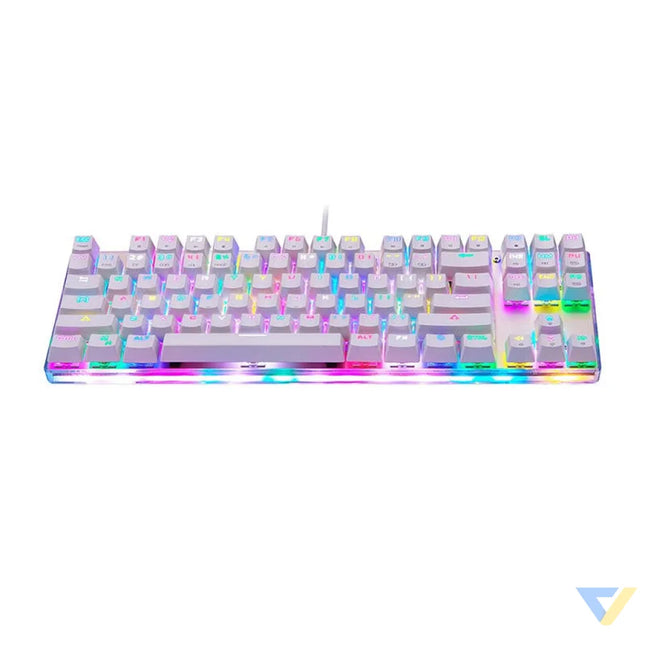 Mechanical gaming keyboard Motospeed K87S RGB (white) Wired