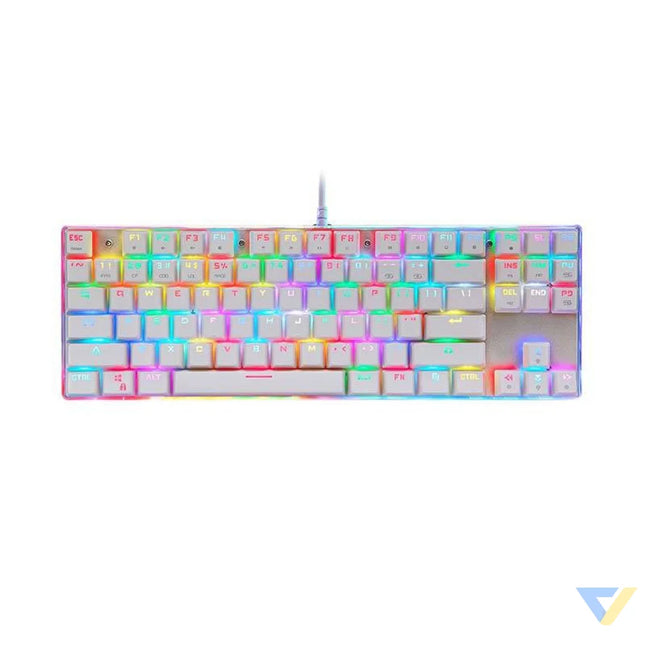 Mechanical gaming keyboard Motospeed K87S RGB (white) Wired