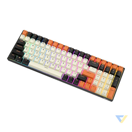 Mechanical keyboard Royal Kludge RK100 RGB brown switch (black orange) Wired