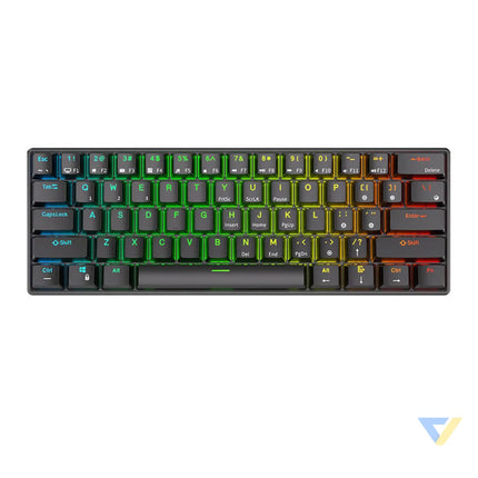 Mechanical keyboard Royal Kludge RK61 RGB brown switch (black) Wired