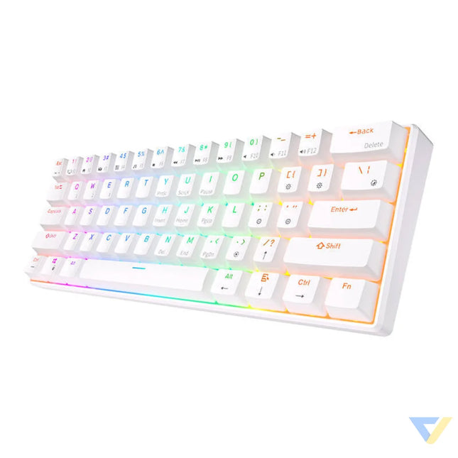 Mechanical keyboard Royal Kludge RK61 RGB brown switch (white) Wired