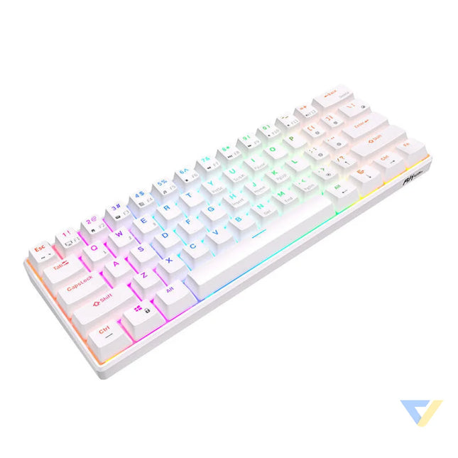 Mechanical keyboard Royal Kludge RK61 RGB brown switch (white) Wired