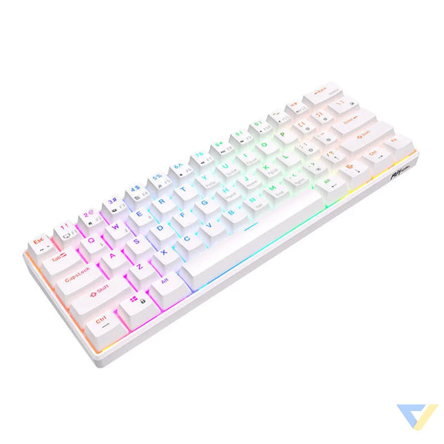 Mechanical keyboard Royal Kludge RK61 RGB brown switch (white) Wired