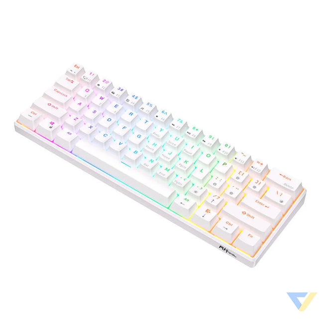 Mechanical keyboard Royal Kludge RK61 RGB brown switch (white) Wired