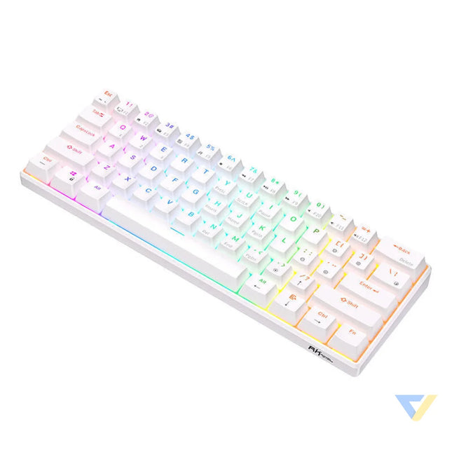Mechanical keyboard Royal Kludge RK61 RGB brown switch (white) Wired