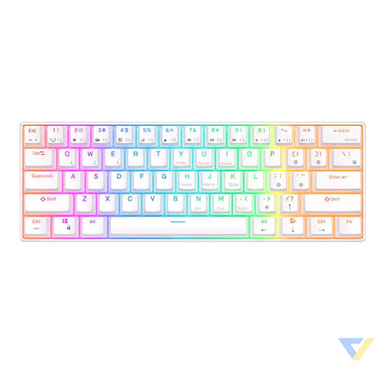Mechanical keyboard Royal Kludge RK61 RGB brown switch (white) Wired