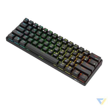 Mechanical keyboard Royal Kludge RK61 RGB red switch (black) Wired