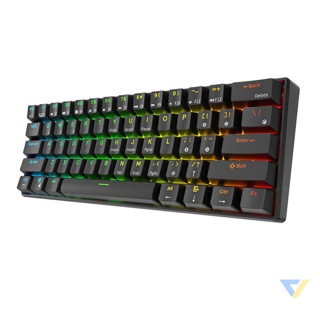 Mechanical keyboard Royal Kludge RK61 RGB red switch (black) Wired