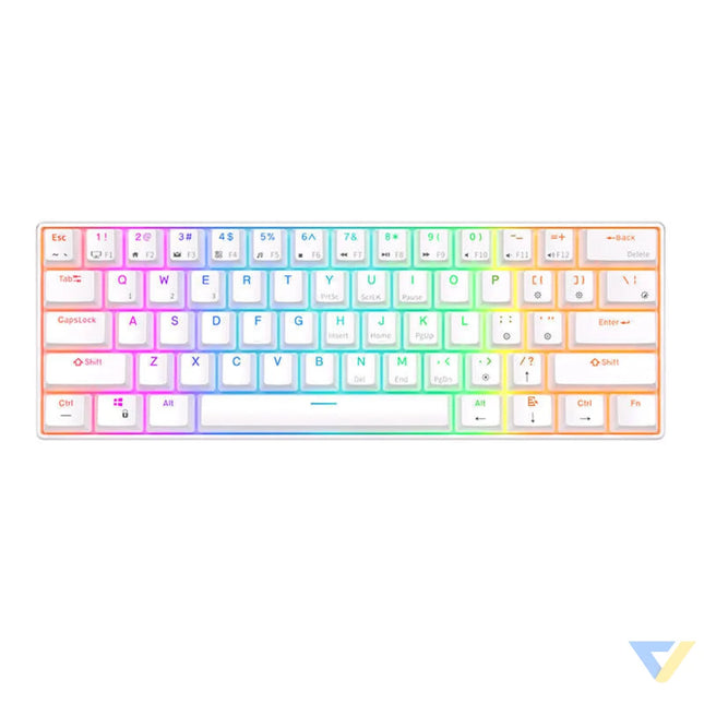 Mechanical keyboard Royal Kludge RK61 RGB red switch (white) Wired