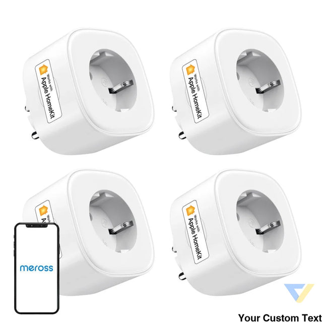Meross MSS210HKQUA EU (HomeKIt) smart socket (four pack) Power plugs