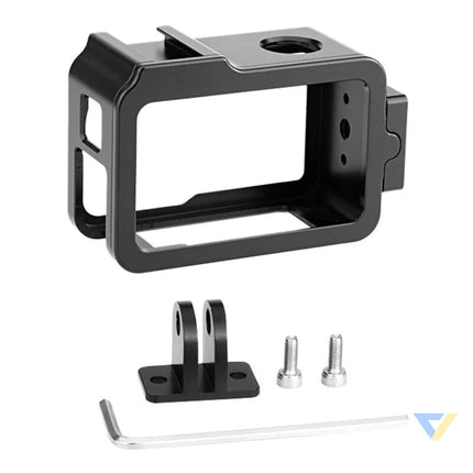 Metal Cage with Cold Shoe PULUZ for DJI Osmo Action 4/3 For sports cameras