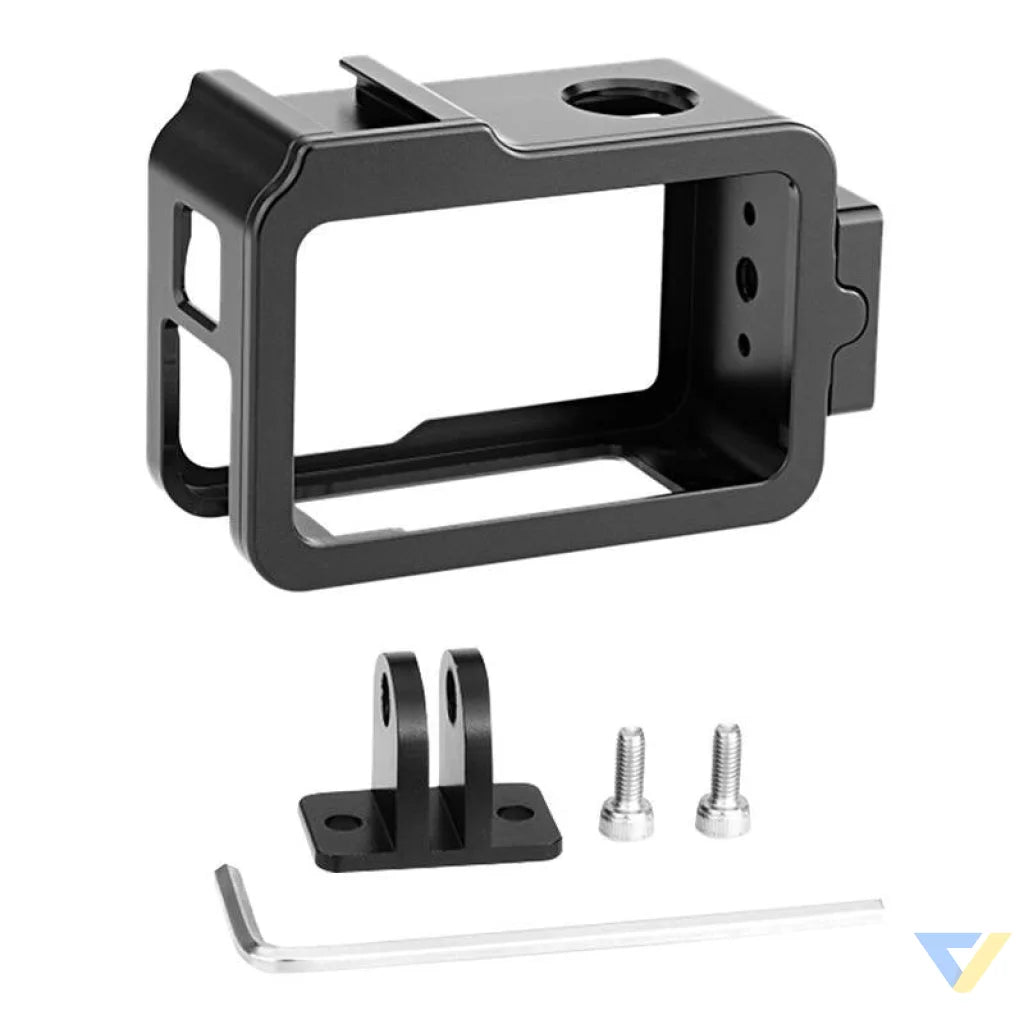 Metal Cage with Cold Shoe PULUZ for DJI Osmo Action 4/3 For sports cameras