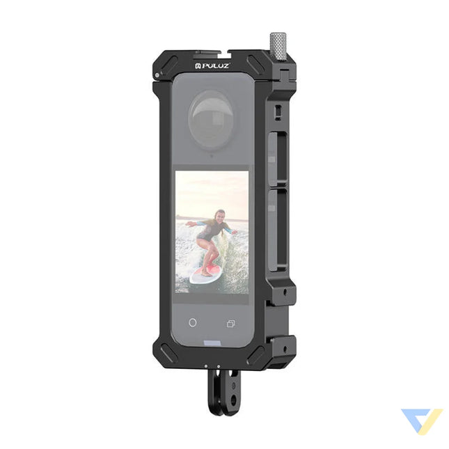 Metal protective cage PULUZ with tripod adapter for Insta360 X4 For sports cameras