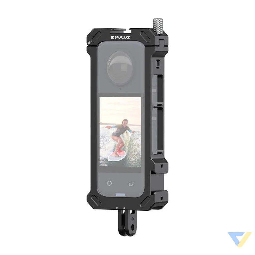 Metal protective cage PULUZ with tripod adapter for Insta360 X4 For sports cameras