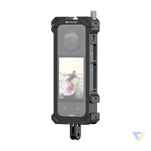 Metal protective cage PULUZ with tripod adapter for Insta360 X4 For sports cameras