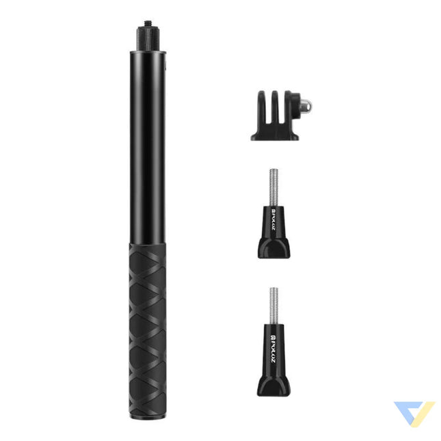 Metal selfie holder Puluz 110 cm for sports cameras (including Osmo Action 5 Pro Insta360 X5 / X4 / X3) Straps mounts