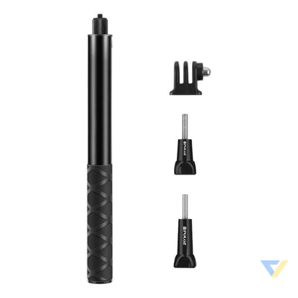 Metal selfie holder Puluz 110 cm for sports cameras (including Osmo Action 5 Pro Insta360 X5 / X4 / X3) Straps mounts