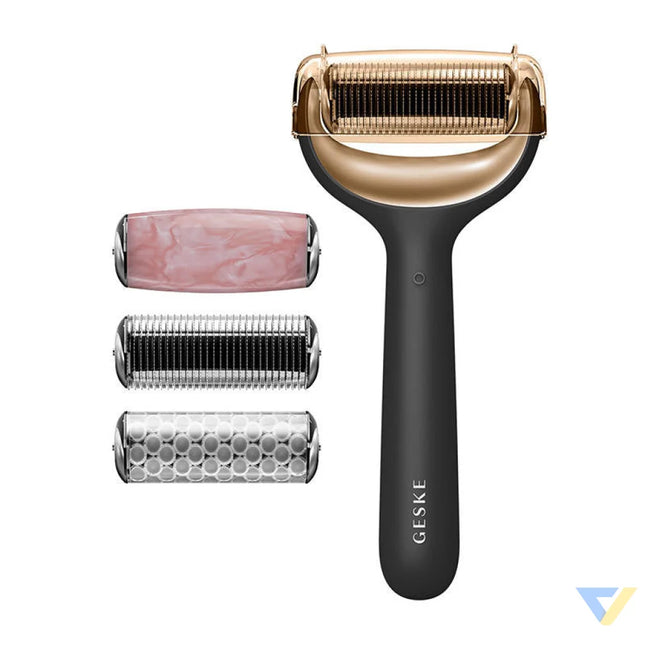 Micro Needle Face&Body Roller 9in1 Geske with APP (gray) Massagers