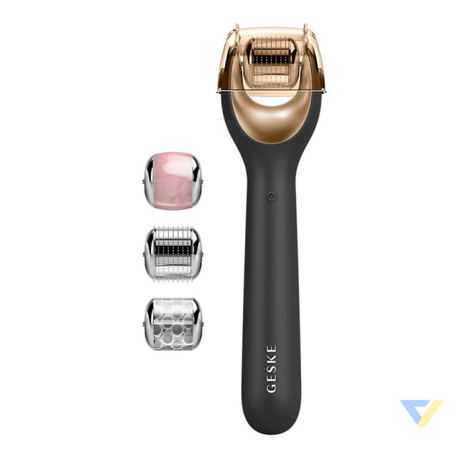 Micro Needle Face Roller 9in1 Geske with APP (gray) Massagers