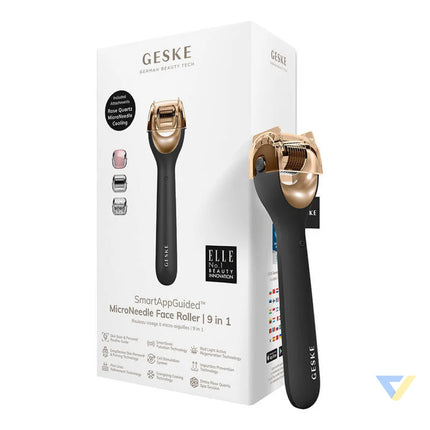 Micro Needle Face Roller 9in1 Geske with APP (gray) Massagers