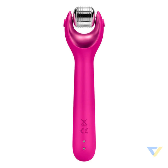 Micro Needle Face Roller 9in1 Geske with APP (magenta) Massagers